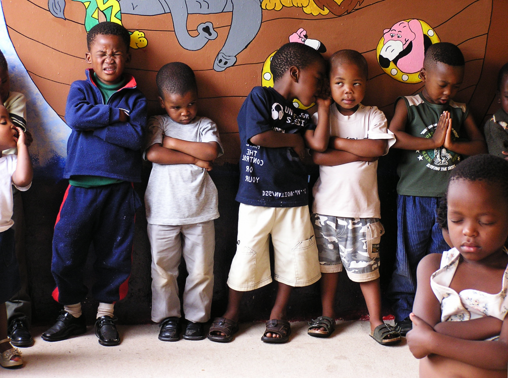 A group of children in need.